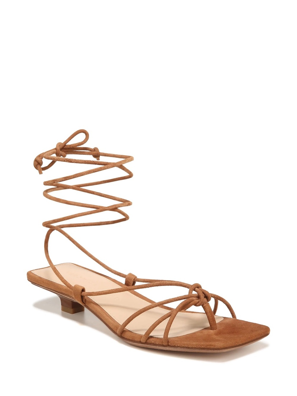 VERONICA BEARD Leather Foley Strappy Sandals (Hazelwood)